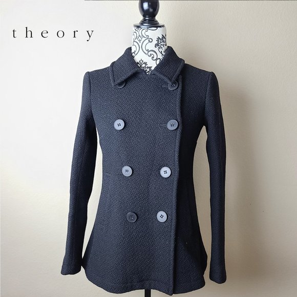 Theory Wool Coat - Picture 1 of 10